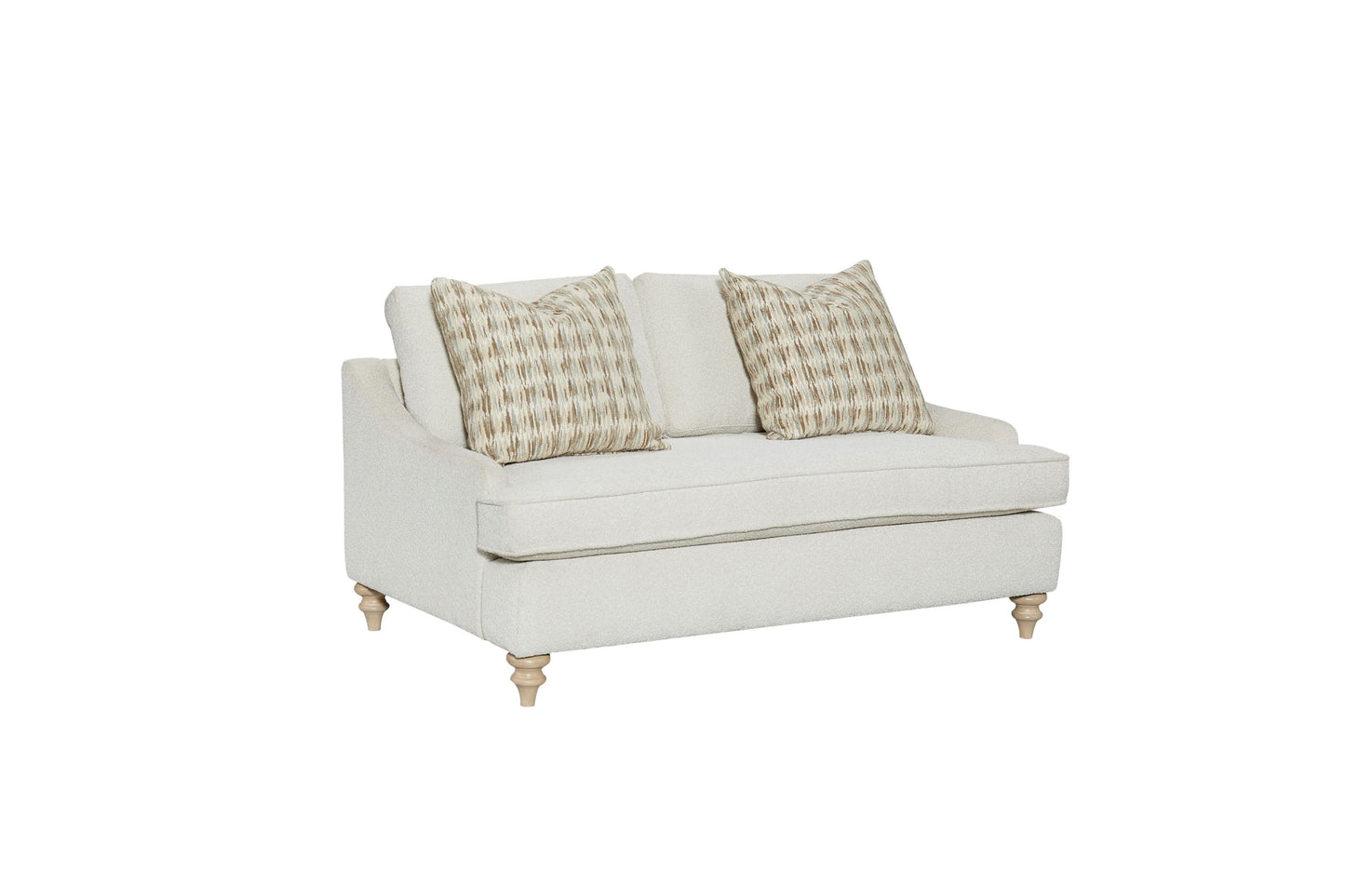 Anton Loveseat Reversable Cushion with 2 Pillows - Off White