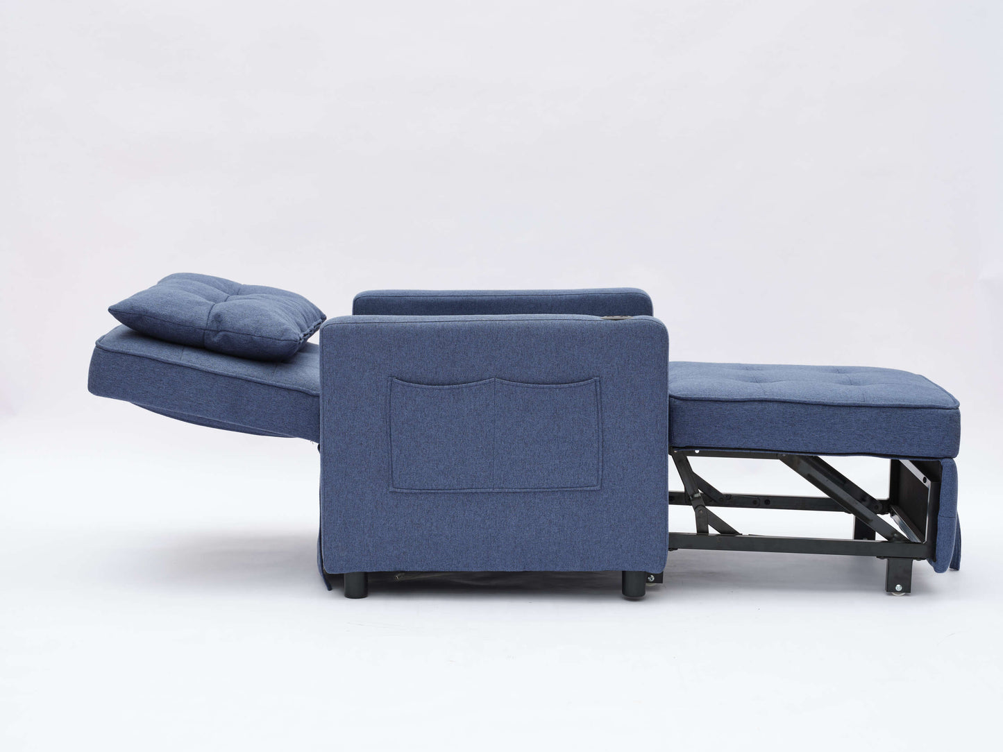 Sleeper Chair 3-in-1 Convertible - Navy Blue