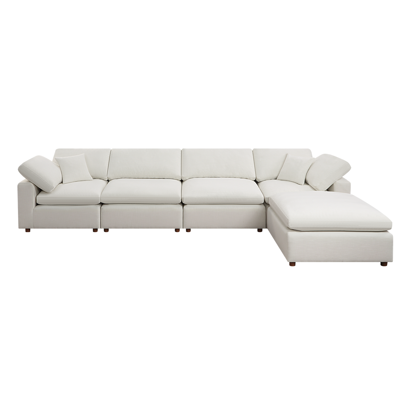 Dallah Modern Modular Sectional Sofa Set 2- White