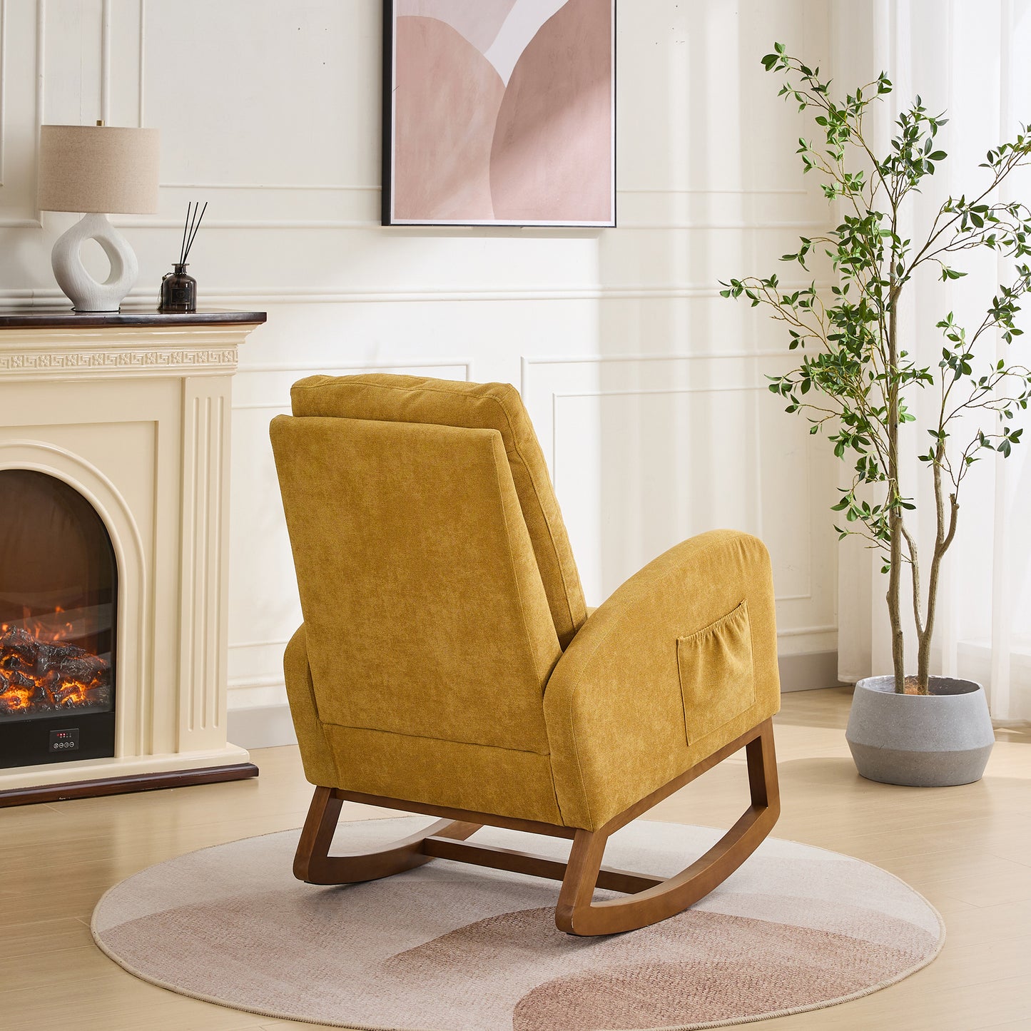 Lester Rocking Chair - Mustard