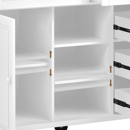 Pantry Mate Kitchen Cart - White