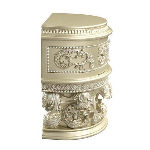 Vatican Nightstand - Champagne Silver