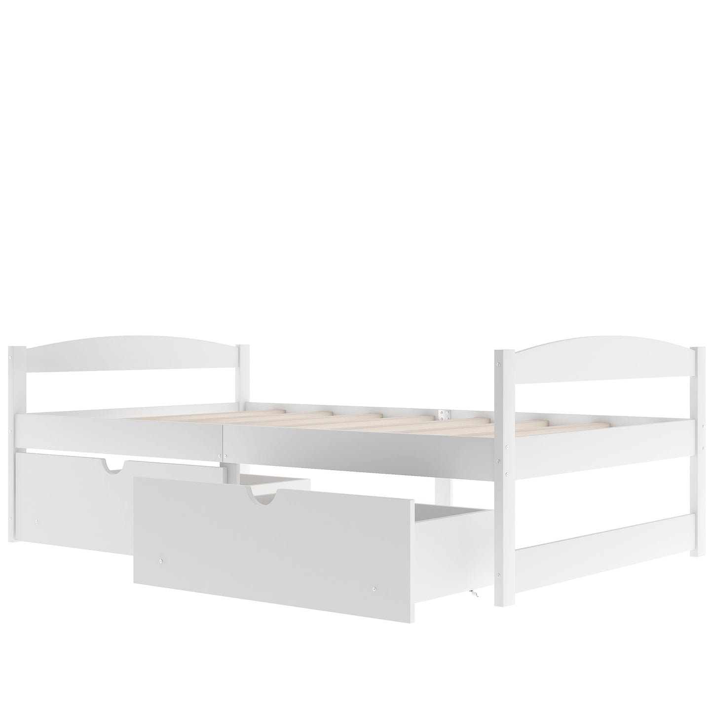 Array Twin Size Daybed with 2 Drawers - White