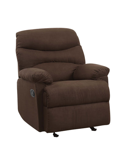 Arcadia Microfiber Recliner - Chocolate