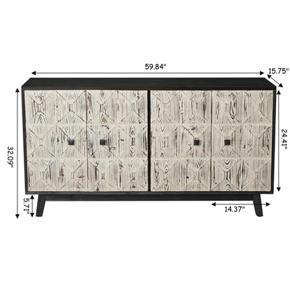 Rasco Sideboard Storage Cabinet - Black