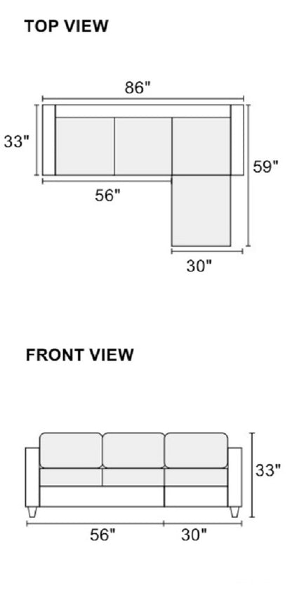 Zara Tufted Back Modular Sectionals Sofa - Chocolate