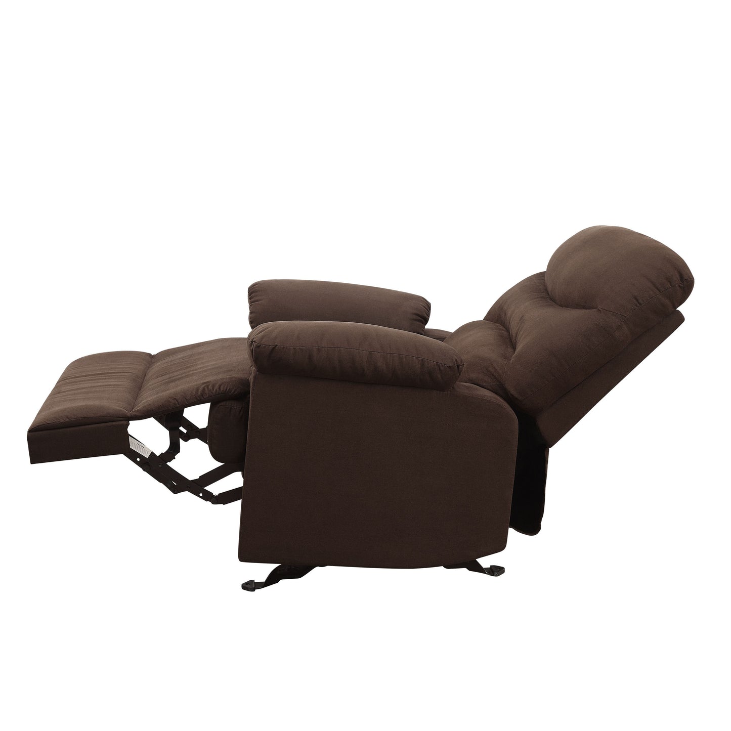 Siena Pillow Top Arms Recliner  - Chocolate