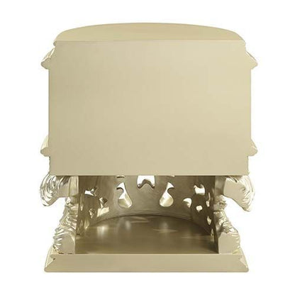 Vatican Nightstand - Champagne Silver