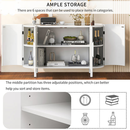 U Storage Sideboard Cabinet - White