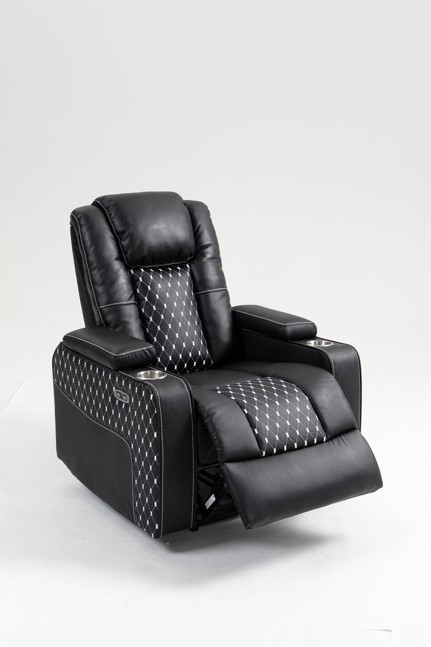 Warner II Power Recliner with Multifunctional Features - Black