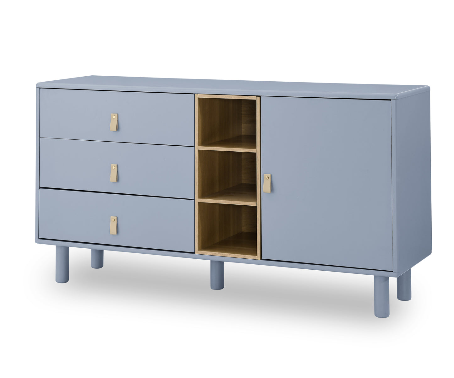 Haru Storage Wooden Cabinet - Blue