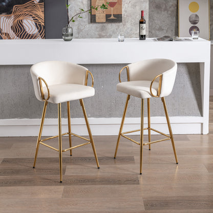 Sip Bar Stools 30 Inch - Cream  Set of 2