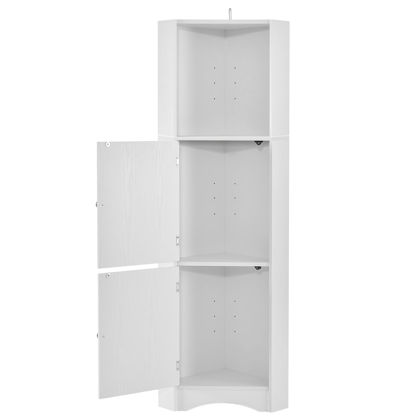 Skyward Bathroom Corner Cabinet - White