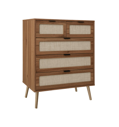 Keith II 5 Drawer  Accent Storage Cabinet - Walnut