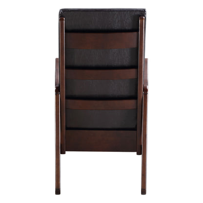 Blake Rocking Chair with Armrest - Brown+Black