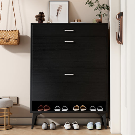 Rui Shoe Cabinet - Black