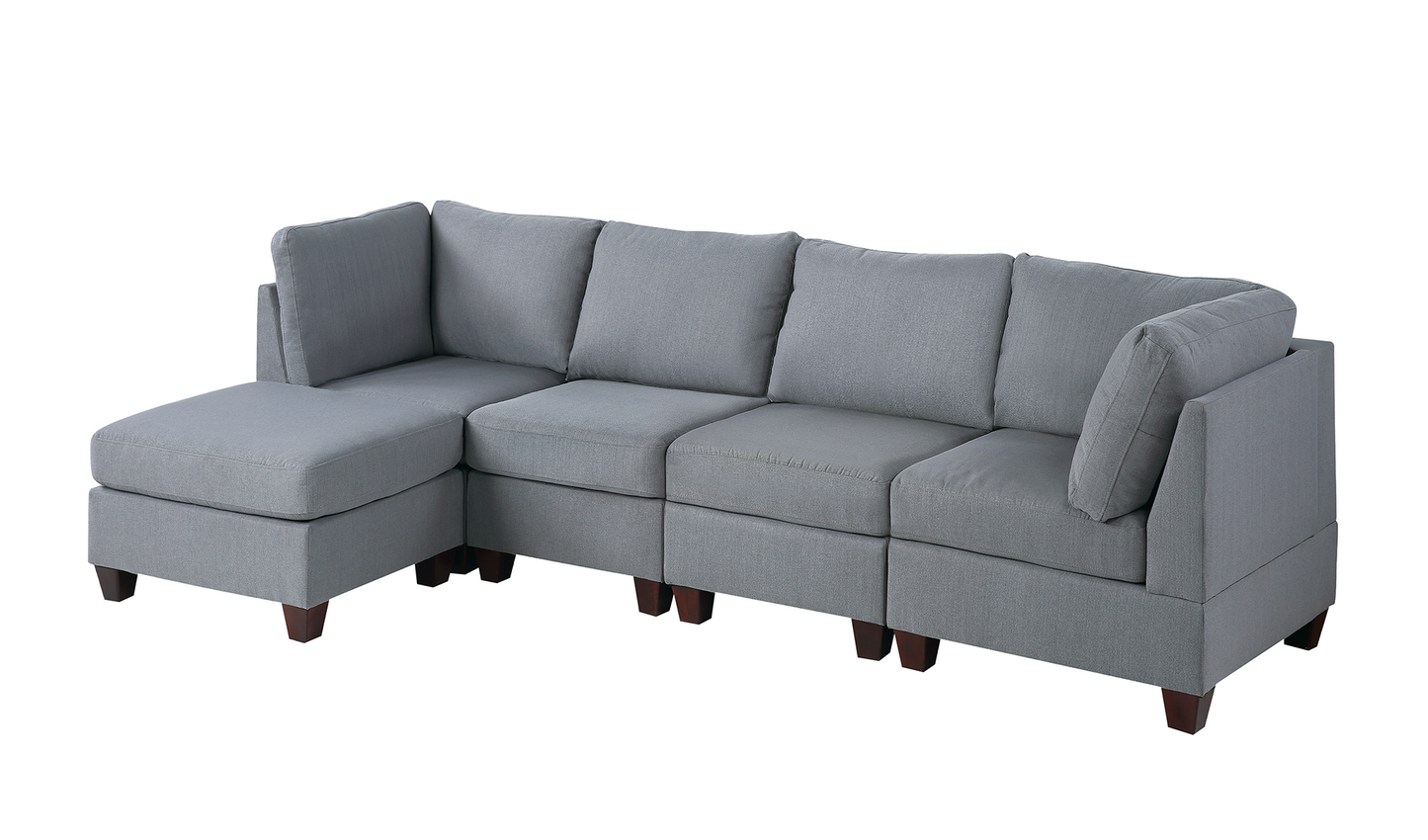 Veranda 5 Modular Sofa Set   - Gray