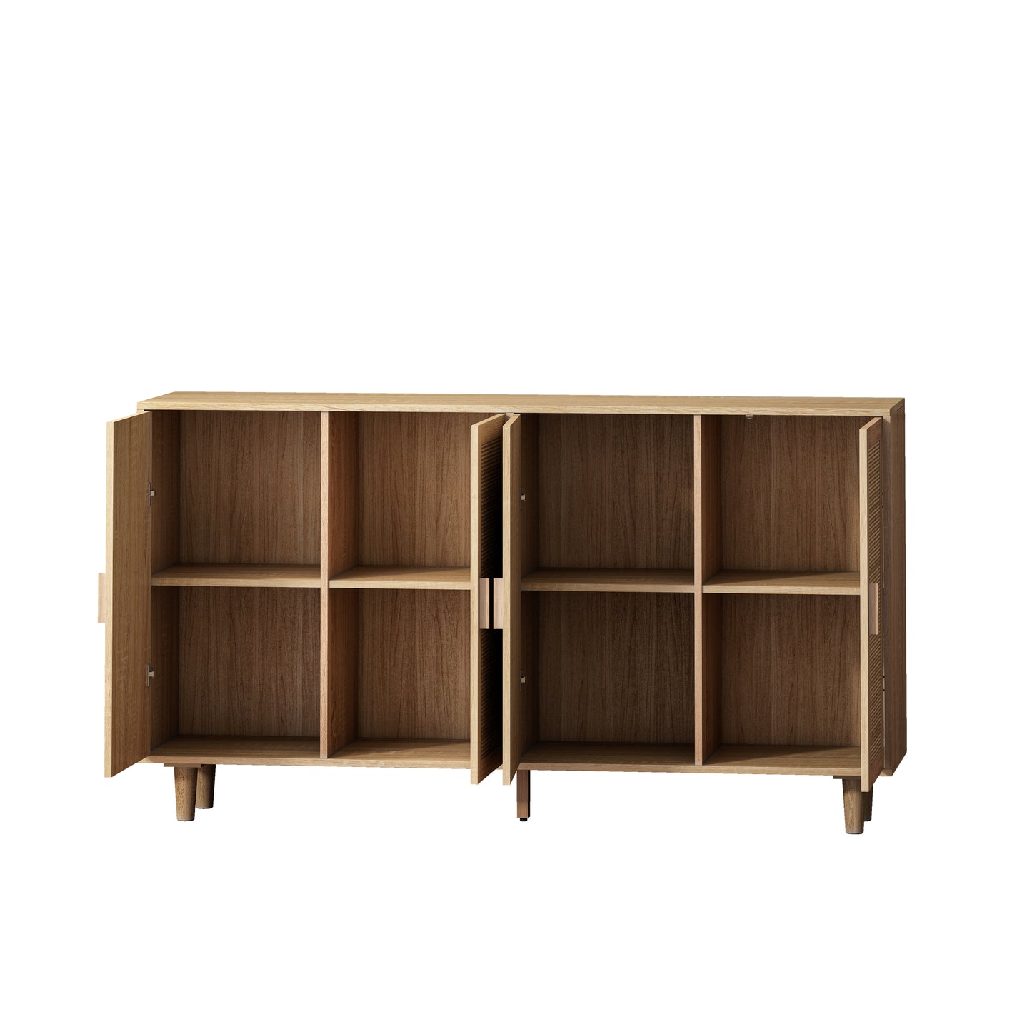 Tero 4 Door Rattan Cabinet - Natural