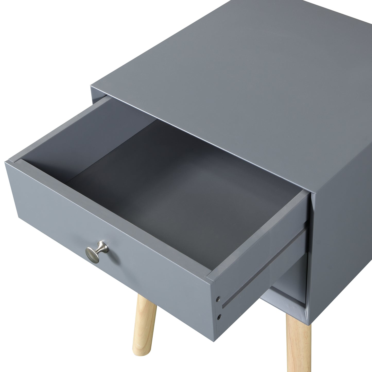 Tim Nightstand 2-Drawers - Gray