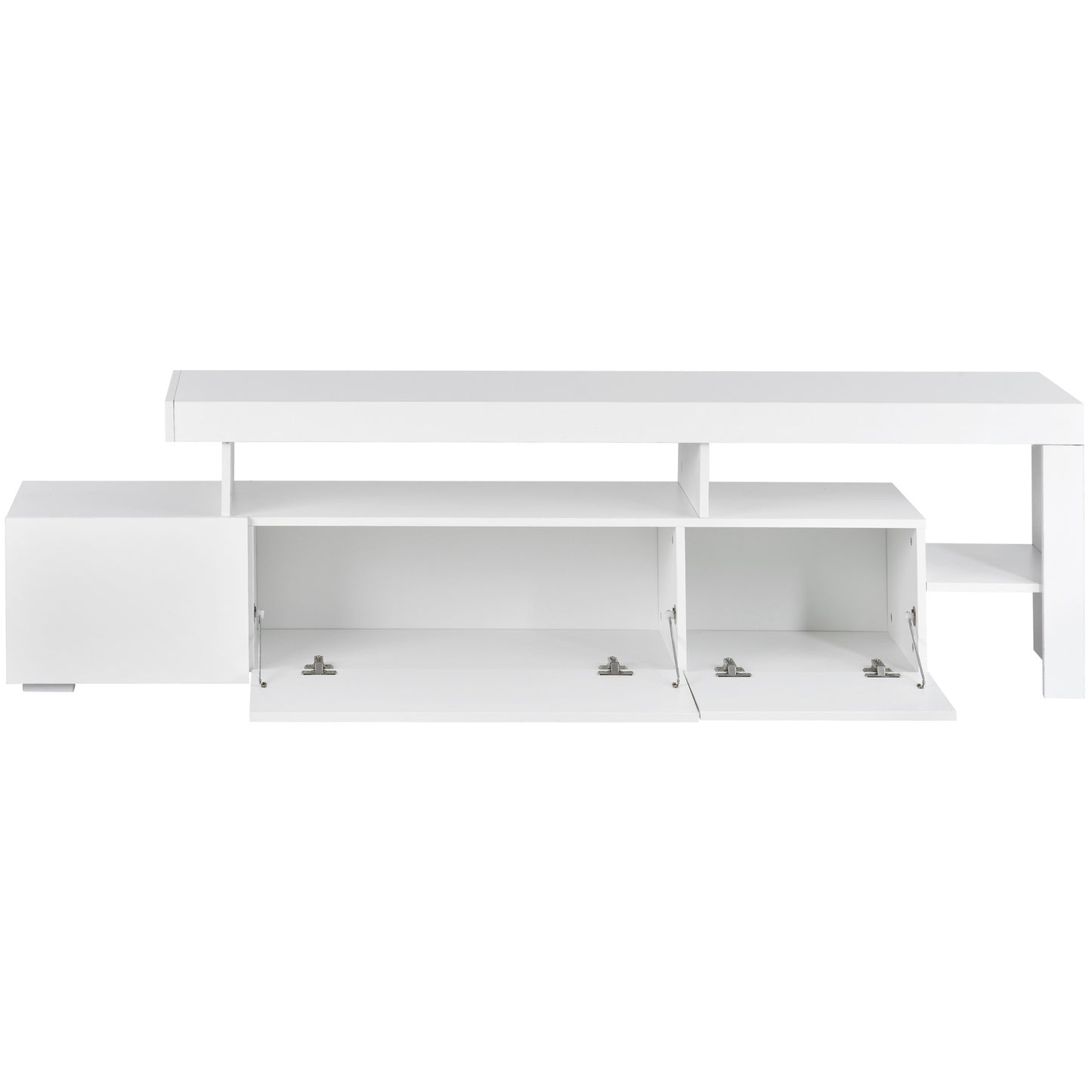 Lancer Modern Style LED Lights TV Cabinet - White