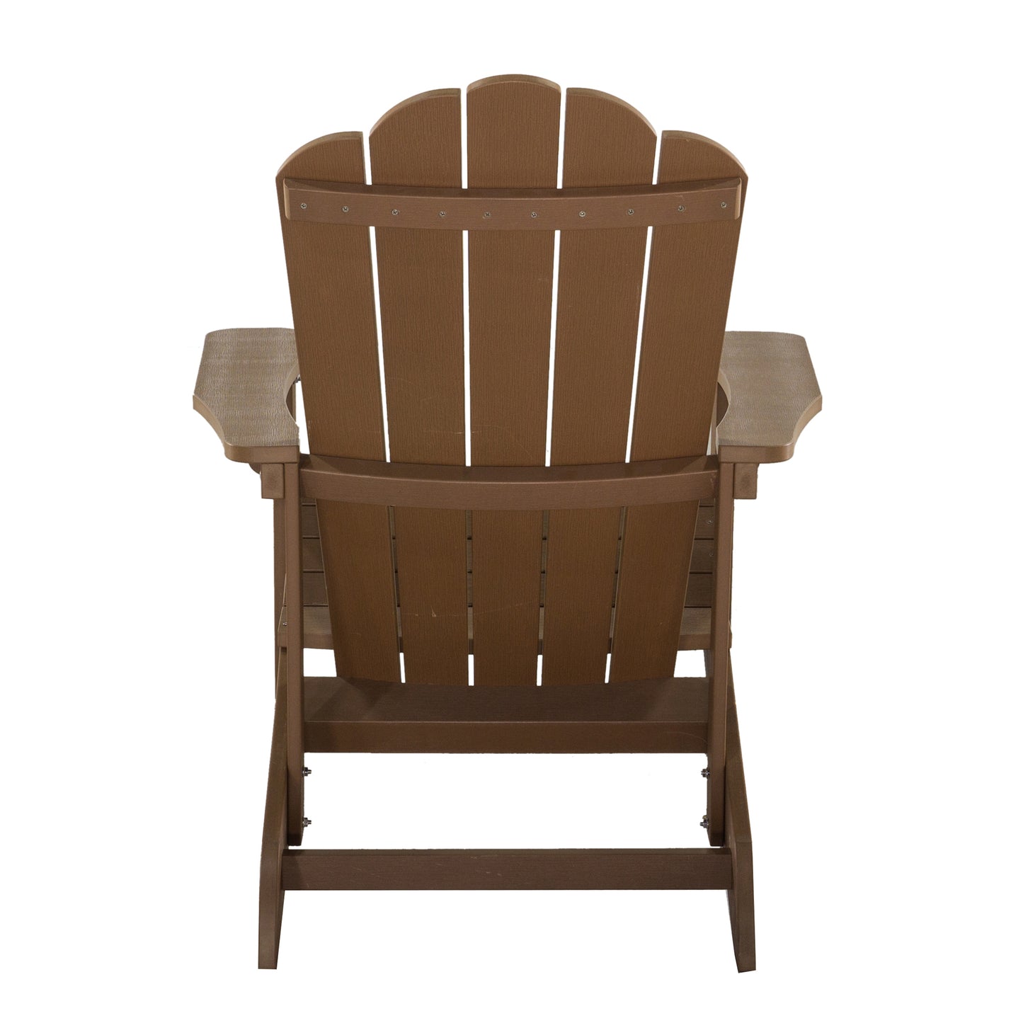 Key West Outdoor Plastic Wood Adirondack Chair - Brown