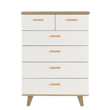 Olson II Drawer Dresser Cabinet - White Oak