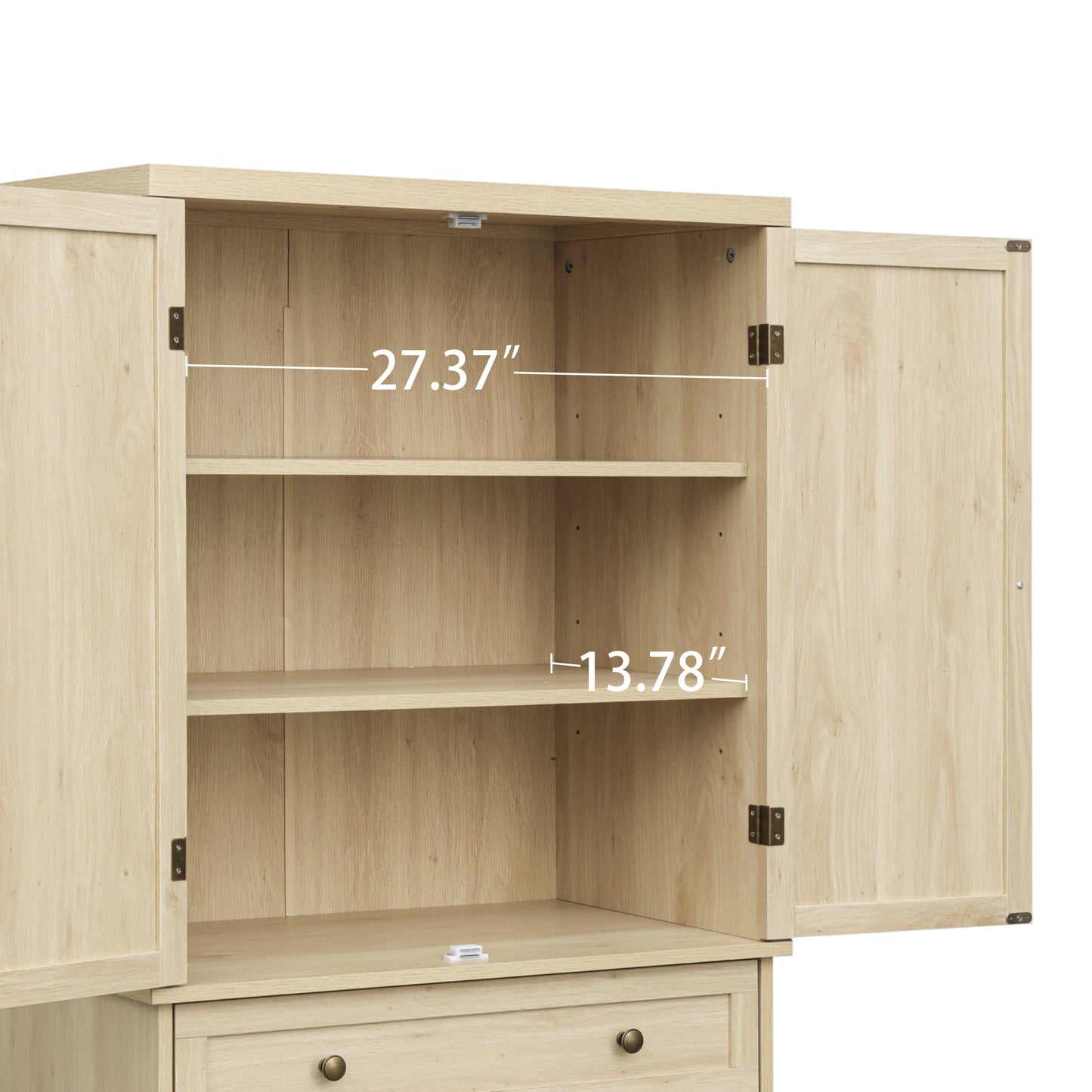 Robu 4 Door Cabinet with 1 Drawer - Natural