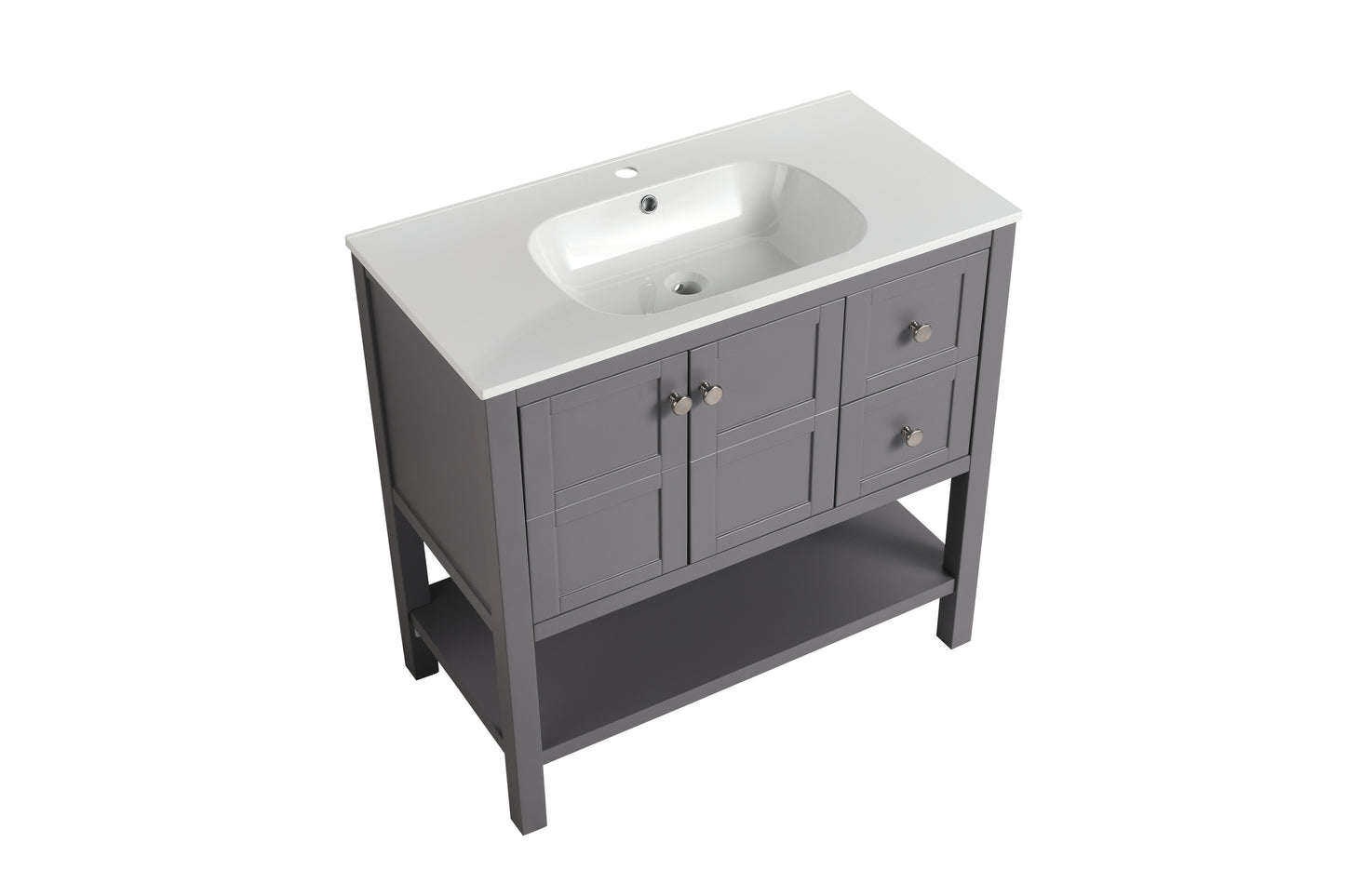 Bathroom Vanity With Soft Close Drawers and Gel Basin