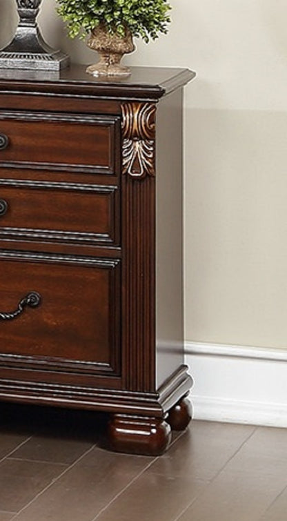 Corran Wooden Nightstand - Brown