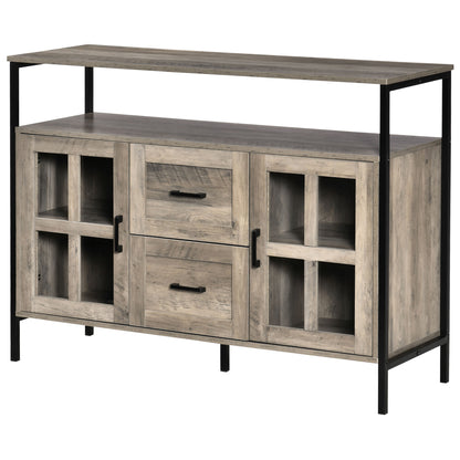 Vivo Industrial Sideboard Buffet Cabinet - Gray