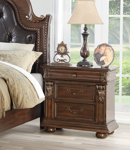 Colette Antique Nightstand - Cherry