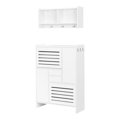 Haru Multi-Functional Shoe Cabinet - White