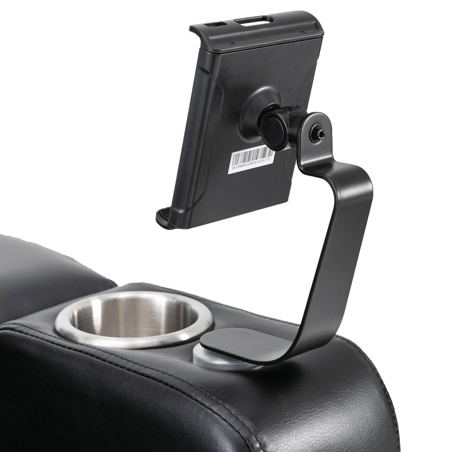 Anika Premium Power Recliner with Swivel Tray Table - Black