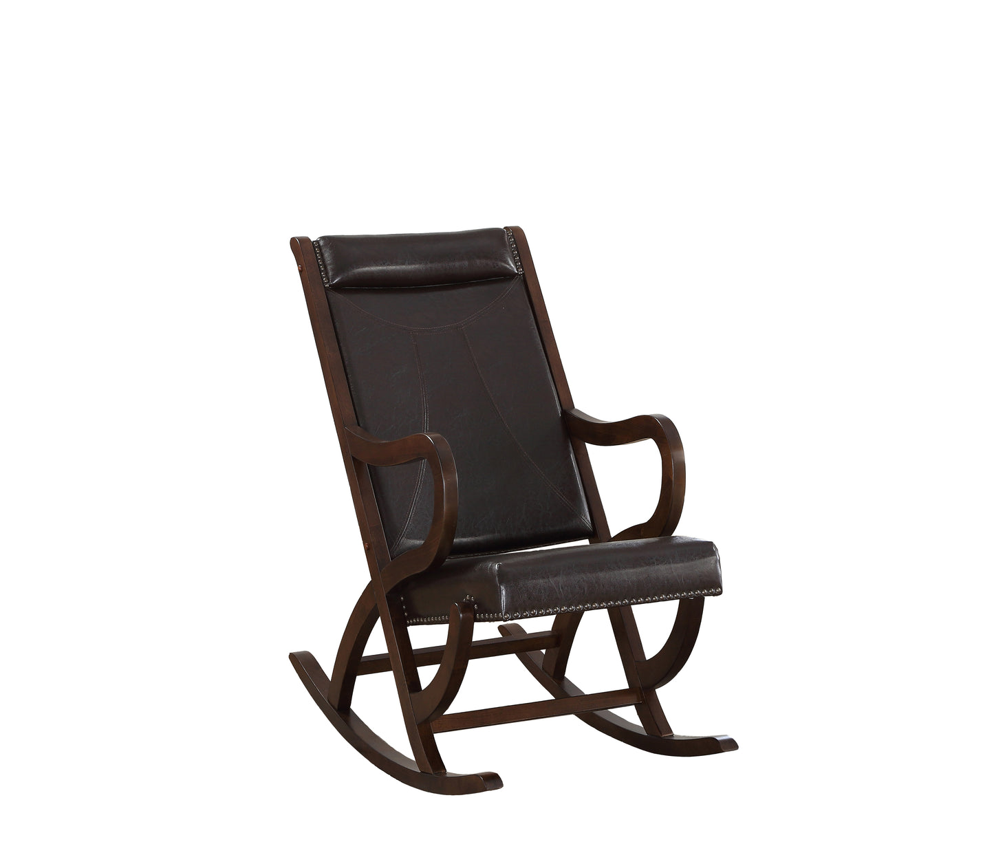 Lozano Rocking Chair with Nail-head Trim - Espresso