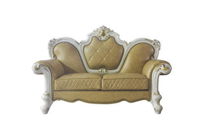 Picardy Loveseat w/3 Pillows - Beige