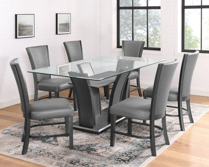 Oliver Fabric Dining Chair Set of 2 - Gray