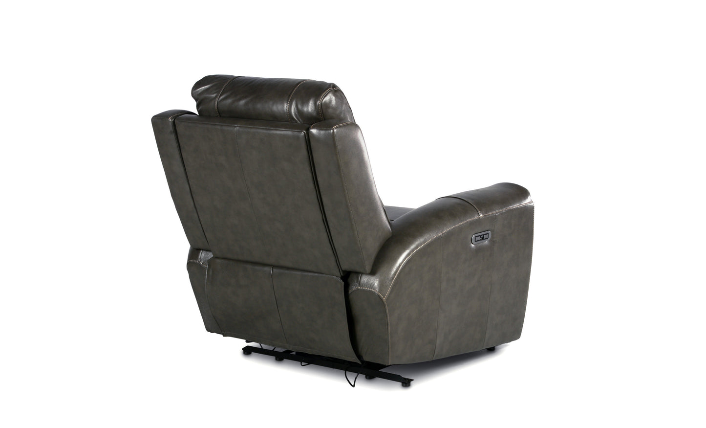 Willow Leather Power RRecliner Chair - Gray