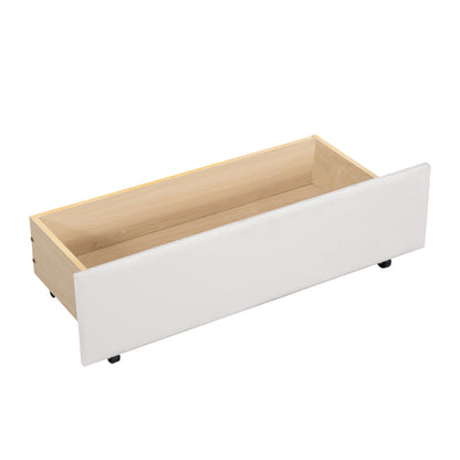 Tano Twin Size Upholstered Daybed with Drawers - Beige