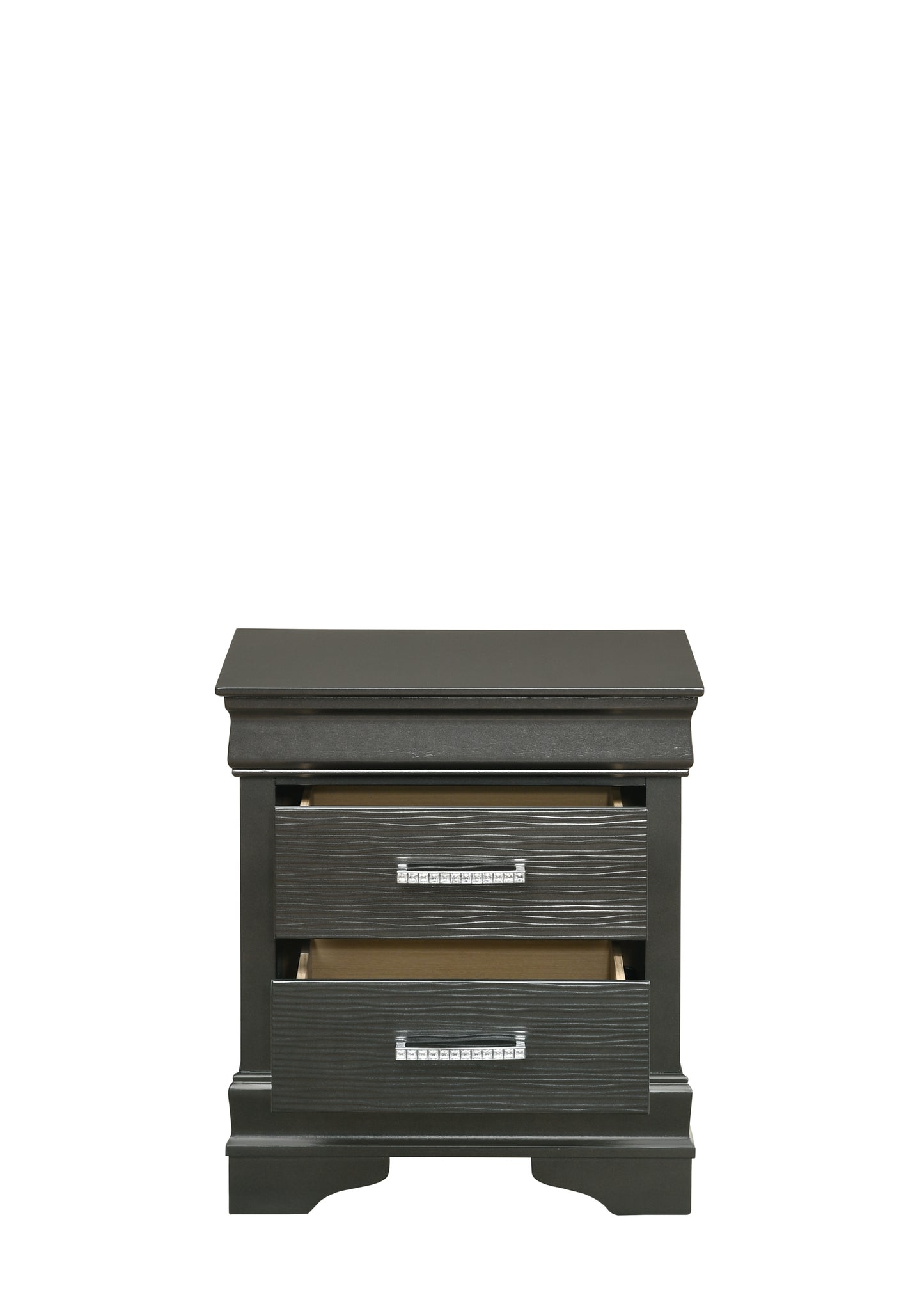 Brooklyn Wood Nightstand - Gray