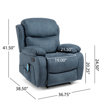 Kramer Massage Recliner Chair - Charcoal