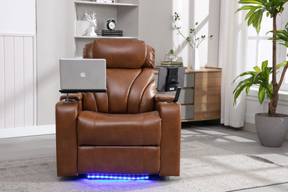 Orbit Power Motion Recliner -  Light Brown