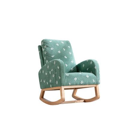 Russo Modern Rocking Chair - Green