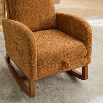 Lester One Rocking Chair - Caramel