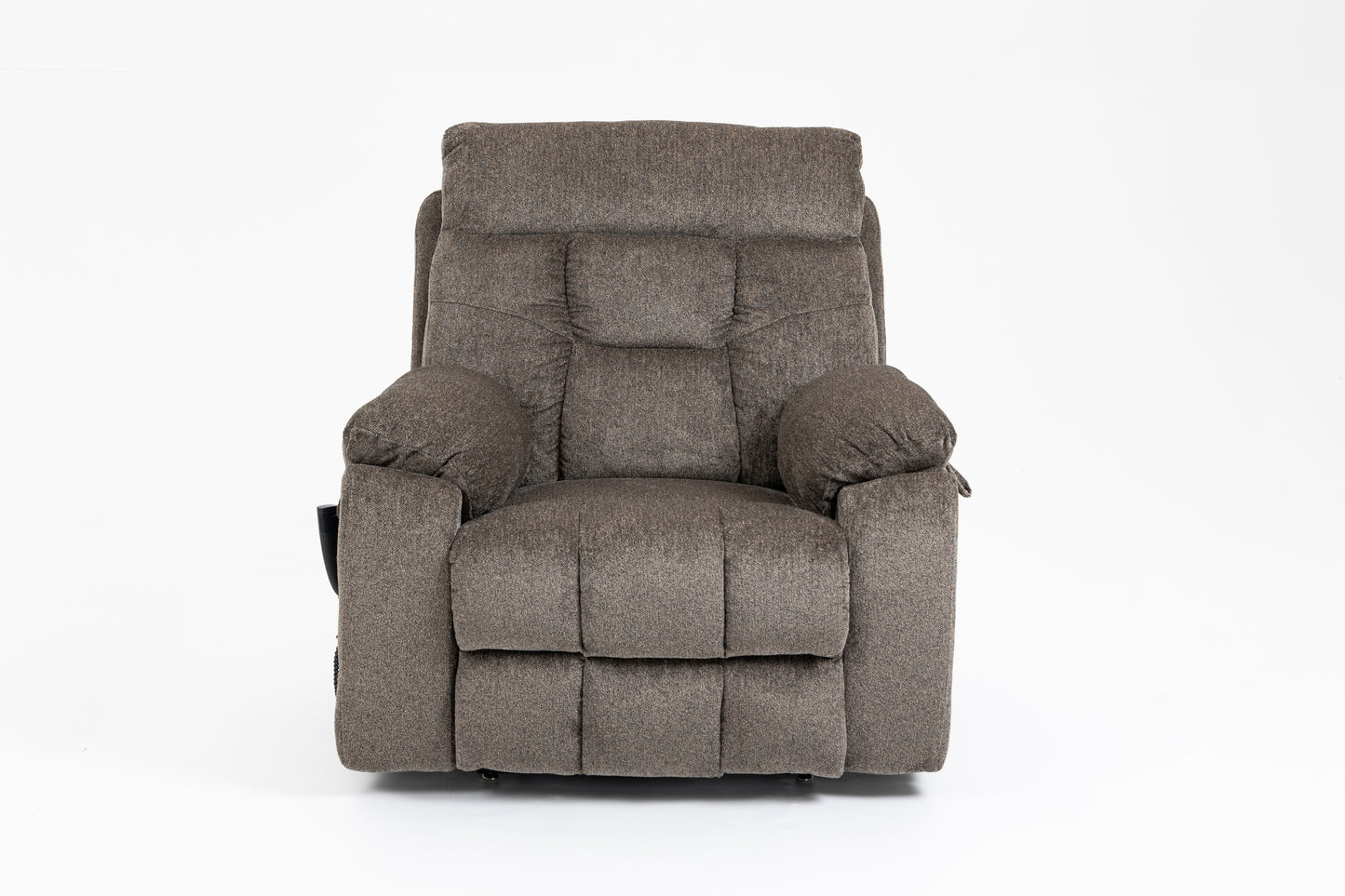 Wilson Power Electric Chenille Reclining Chair - Dark Brown