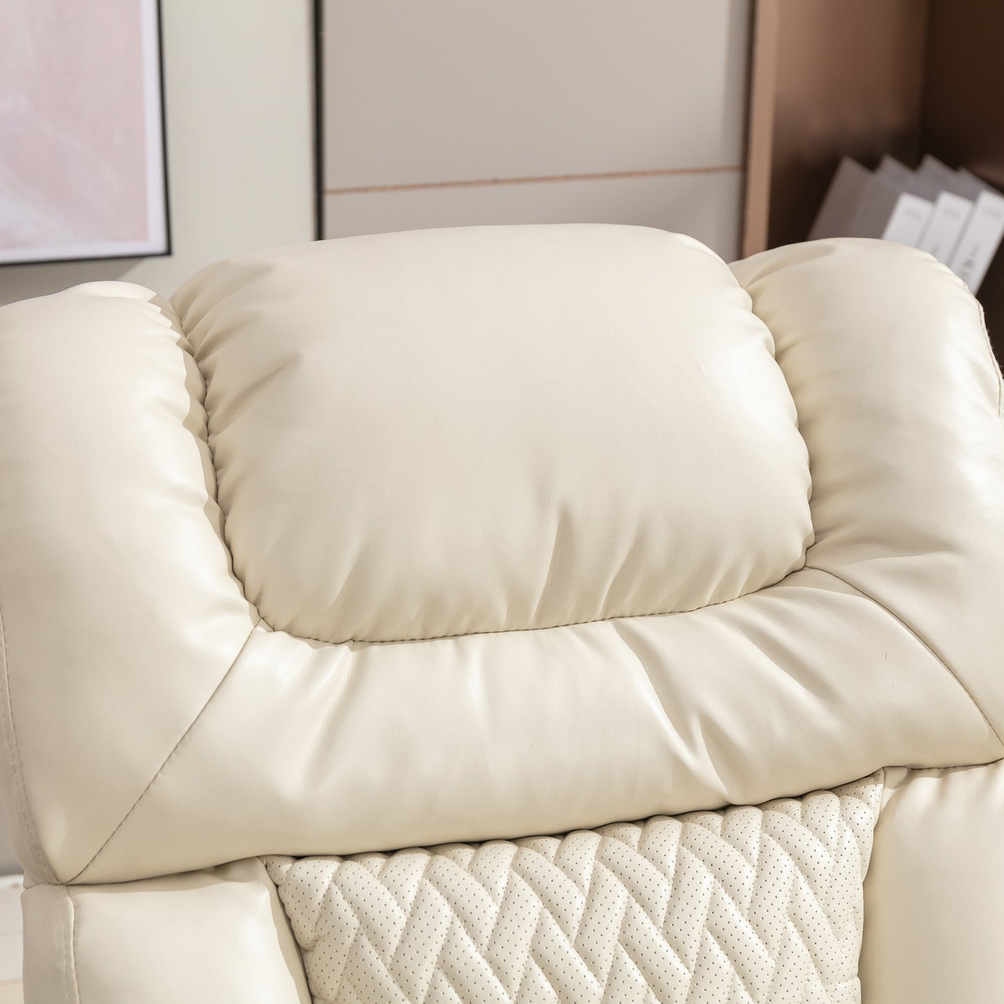 Comfort Max 270 Degree Swivel Power Recliner - White