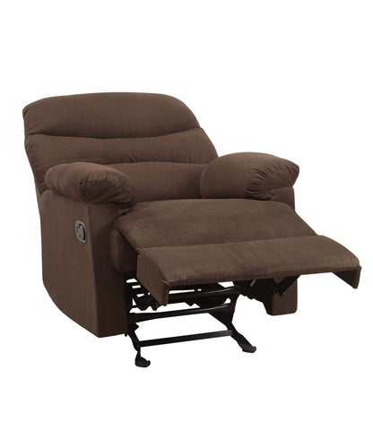 Arcadia Microfiber Recliner - Chocolate