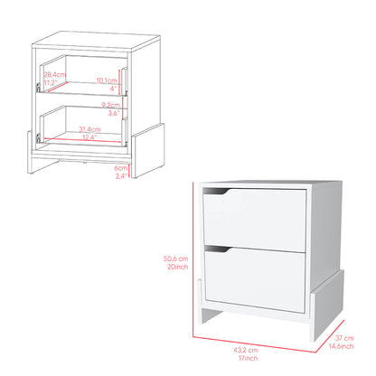 Brookland  Nightstand - White