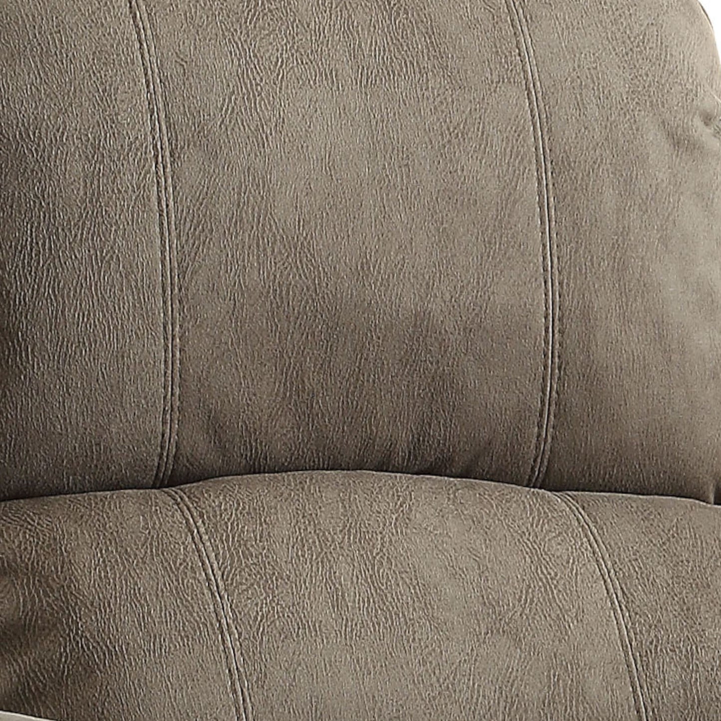 Aeon Polished Recliner with Pillow Top Arm - Gray