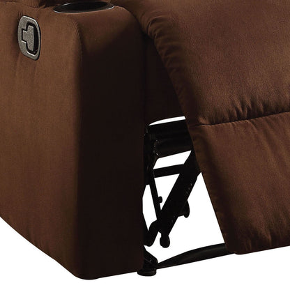 Josie Pillow Top Arm Recliner - Chocolate