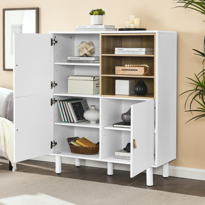 Giga Storage Wooden Cabinet - White